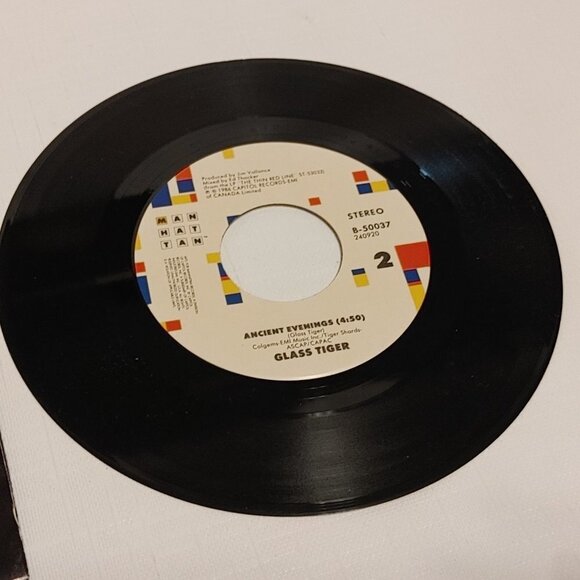 Rock Picture Sleeve 45 Glass Tiger - Don't Forget Me / Ancient Evenings … - Picture 2 of 4